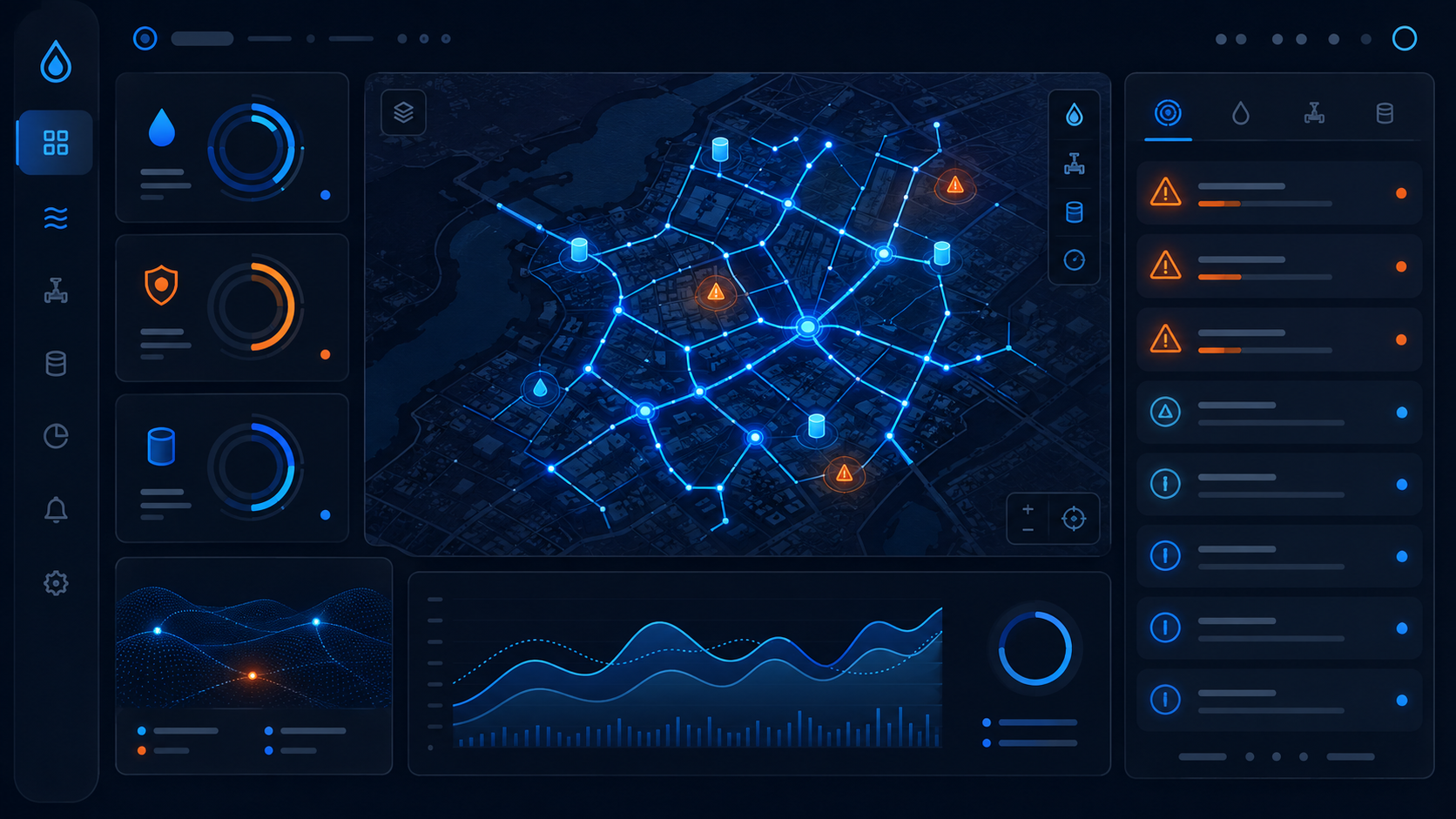 Placeholder dashboard for the water intelligence decision platform